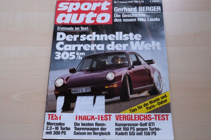 Deckblatt Sport Auto (01/1987)